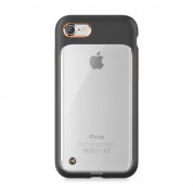 STILMIND Monokini Case - удароустойчив хибриден кейс за iPhone SE (2022), iPhone SE (2020), iPhone 8, iPhone 7 (черен-прозрачен) 2