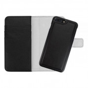Redneck Duo Folio - кожен калъф, тип портфейл с отделящ се кейс за iPhone 8 Plus, iPhone 7 Plus (черен)