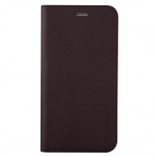 Verus Genuine Leather Diary Case - кожен калъф (естествена кожа), тип портфейл за iPhone SE (2020), iPhone 8, iPhone 7 (бордо) 2