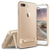 Verus Crystal Bumper Case - хибриден удароустойчив кейс за iPhone 8 Plus, iPhone 7 Plus (златист-прозрачен)
