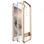 Verus Crystal Bumper Case - хибриден удароустойчив кейс за iPhone 8 Plus, iPhone 7 Plus (златист-прозрачен) 3