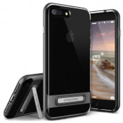 Verus Crystal Bumper Case - хибриден удароустойчив кейс за iPhone 8 Plus, iPhone 7 Plus (сив-прозрачен)