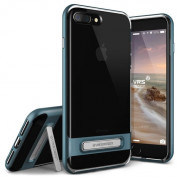 Verus Crystal Bumper Case - хибриден удароустойчив кейс за iPhone 8 Plus, iPhone 7 Plus (син-прозрачен)
