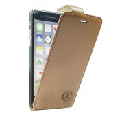 JT Berlin LeatherFlip Style Case - вертикален кожен (естествена кожа) флип калъф iPhone 7, iPhone 8 (кафяв)