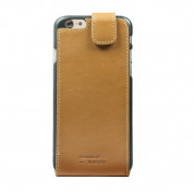 JT Berlin LeatherFlip Style Case - вертикален кожен (естествена кожа) флип калъф iPhone 7, iPhone 8 (кафяв) 3