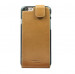 JT Berlin LeatherFlip Style Case - вертикален кожен (естествена кожа) флип калъф iPhone 7, iPhone 8 (кафяв) 4