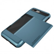 Verus Damda Glide Case - висок клас хибриден удароустойчив кейс с място за кр. карти за iPhone 8 Plus, iPhone 7 Plus (син) 4