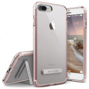 Verus Crystal Mixx Case - хибриден удароустойчив кейс за iPhone 8 Plus, iPhone 7 Plus (розов-прозрачен)