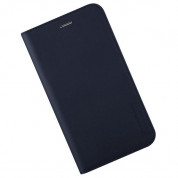 Verus Genuine Leather Diary Case - кожен калъф (естествена кожа), тип портфейл за iPhone 8 Plus, iPhone 7 Plus (тъмносин) 1