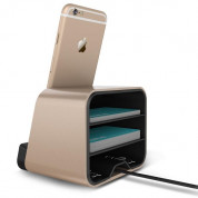Verus i-Depot Cradle - универсална док станция за iPhone, iPad и мобилни устройства с microUSB (златиста) 2