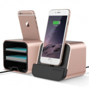 Verus i-Depot Cradle - универсална док станция за iPhone, iPad и мобилни устройства с microUSB (розово злато) 1