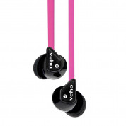 Veho 360 EP Z-1 Flex Stereo - слушалки за iPhone, Samsung, Sony и други мобилни устройства (розов)