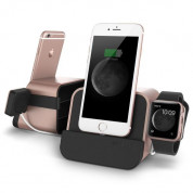 Verus i-Depot Plus Cradle - универсална док станция за iPhone, iPad, Apple Watch и мобилни устройства с microUSB (розово злато)