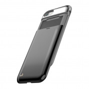 STILMIND Mystic Pebble Case - удароустойчив хибриден кейс с отделение за кр. карта за iPhone SE (2022), iPhone SE (2020), iPhone 8, iPhone 7 (черен) 1