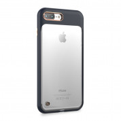STILMIND Monokini Case - удароустойчив хибриден кейс за iPhone 8 Plus, iPhone 7 Plus (черен-прозрачен)