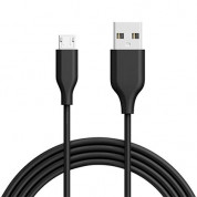Wiko microUSB Cable - microUSB кабел за устройства с microUSB вход (черен) (bulk)