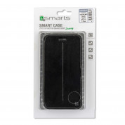 4smarts Supremo Book Flip Case - кожен калъф с поставка и отделение за кр. карта за iPhone 6, iPhone 6S (черен) 5
