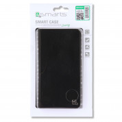 4smarts Newtown Wallet Universal Case - универсален кожен калъф с тип портфейл за смартфони до 5.2 инча (черен) 2
