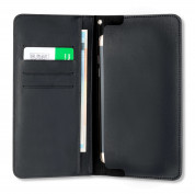 4smarts Newtown Wallet Universal Case - универсален кожен калъф с тип портфейл за смартфони до 5.2 инча (черен) 1