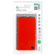 4smarts Ultimag Luxury Book Marbella Universal Case - универсален кожен (естествена кожа) калъф с магнитно захващане за смартфони до 5.2 инча (оранжев) 3