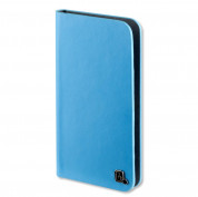4smarts Ultimag Luxury Book Marbella Universal Case - универсален кожен (естествена кожа) калъф с магнитно захващане за смартфони до 5.2 инча (син)