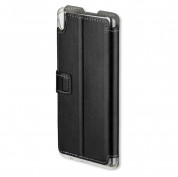 4smarts Supremo Book Flip Case - кожен калъф с поставка и отделение за кр. карта за Huawei Y6 II (черен) 1