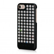 Bling My Thing Extravaganza Case - дизайнерски поликарбонатов кейс с кристали Сваровски за iPhone SE (2020), iPhone 8, iPhone 7 (черен) 3