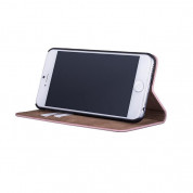JT Berlin LeatherBook Magic Case - хоризонтален кожен (естествена кожа) калъф тип портфейл за iPhone SE (2020), iPhone 8, iPhone 7 (розово злато) 5