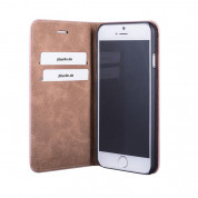 JT Berlin LeatherBook Magic Case - хоризонтален кожен (естествена кожа) калъф тип портфейл за iPhone SE (2022), iPhone SE (2020), iPhone 8, iPhone 7 (розово злато) 2