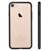 Devia Glimmer Case - поликарбонатов кейс за iPhone 8, iPhone 7 (прозрачен-черен)