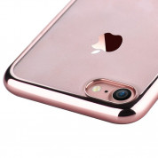 Devia Glimmer Case - поликарбонатов кейс за iPhone 8, iPhone 7 (прозрачен-розово злато) 3