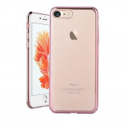 Devia Glimmer Case - поликарбонатов кейс за iPhone 8, iPhone 7 (прозрачен-розово злато) 4