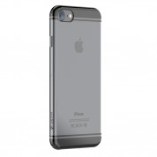 Devia Glimmer2 Case - поликарбонатов кейс за iPhone SE (2022), iPhone SE (2020), iPhone 8, iPhone 7 (прозрачен-черен)