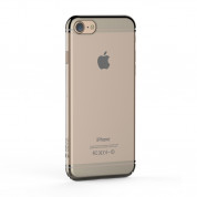 Devia Glimmer2 Case - поликарбонатов кейс за iPhone SE (2022), iPhone SE (2020), iPhone 8, iPhone 7 (прозрачен-златист) 1