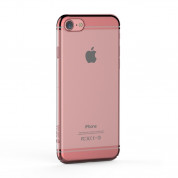 Devia Glimmer2 Case - поликарбонатов кейс за iPhone 8, iPhone 7 (прозрачен-розово злато) 2