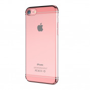 Devia Glimmer2 Case - поликарбонатов кейс за iPhone 8, iPhone 7 (прозрачен-розово злато) 3