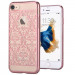Devia Crystal Baroque Case - поликрабонатов кейс за iPhone 8, iPhone 7 (с кристали Сваровски) (розово злато) 4