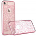 Devia Crystal Baroque Case - поликрабонатов кейс за iPhone 8, iPhone 7 (с кристали Сваровски) (розово злато) 5