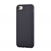 Devia Jelly Slim Leather Case - кожен кейс за iPhone 8, iPhone 7 (черен)