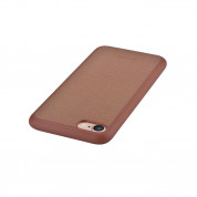 Devia Jelly Slim Leather Case - кожен кейс за iPhone 8, iPhone 7 (кафяв) 2
