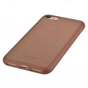 Devia Jelly Slim Leather Case - кожен кейс за iPhone 8, iPhone 7 (кафяв) 3