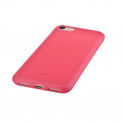 Devia Jelly Slim Leather Case - кожен кейс за iPhone 8, iPhone 7 (червен) 2