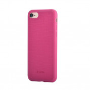 Devia Jelly Slim Leather Case - кожен кейс за iPhone 8, iPhone 7 (розов)