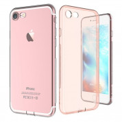 Devia Naked Case - тънък силиконов (TPU) калъф (0.5 mm) за iPhone 8 Plus, iPhone 7 Plus (розово злато)