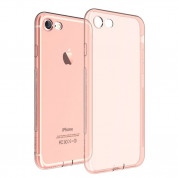 Devia Naked Case - тънък силиконов (TPU) калъф (0.5 mm) за iPhone 8 Plus, iPhone 7 Plus (розово злато) 2