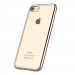 Devia Glitter Soft Case - силиконов (TPU) калъф за iPhone 8 Plus, iPhone 7 Plus (прозрачен-златист) 4
