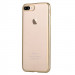 Devia Glitter Soft Case - силиконов (TPU) калъф за iPhone 8 Plus, iPhone 7 Plus (прозрачен-златист) 7