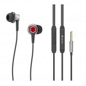 Devia T1 Acorn In-Ear headphones with control and mic for mobile devices (red)