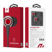 Devia T1 Acorn In-Ear headphones with control and mic for mobile devices (red) 1