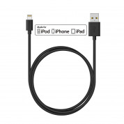 TeckNet P301 Apple MFi Certified Lightning to USB Cable 3m. - изключително здрав и качествен Lightning кабел за iPhone, iPad, iPod с Lightning (3 метра) (черен)
